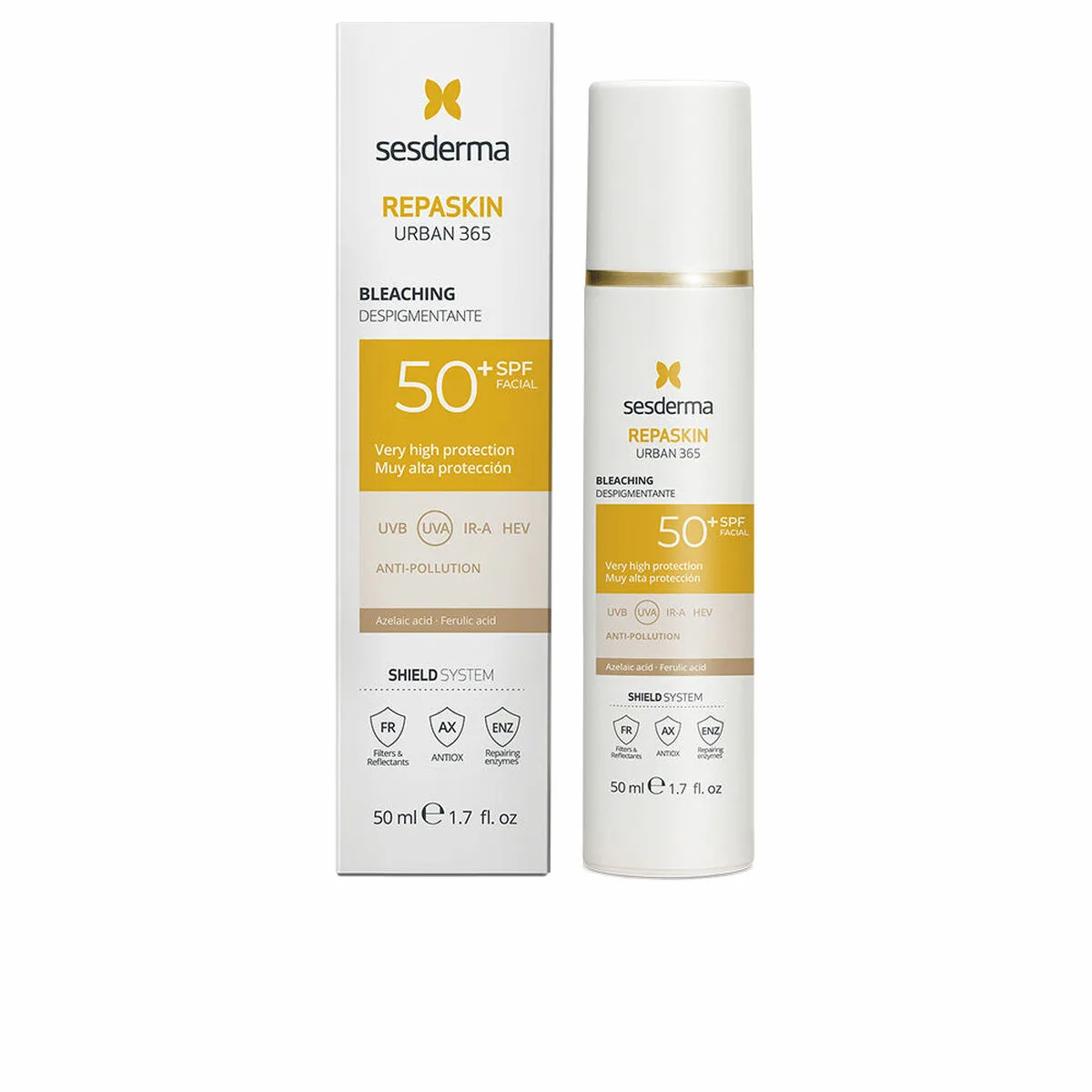 Creme depigmentante sesderma repaskin spf 50 50 ml s0512293388. Diaytar s'adresse aux esprits modernes en quête de produits qui allient performance technologique et design épuré