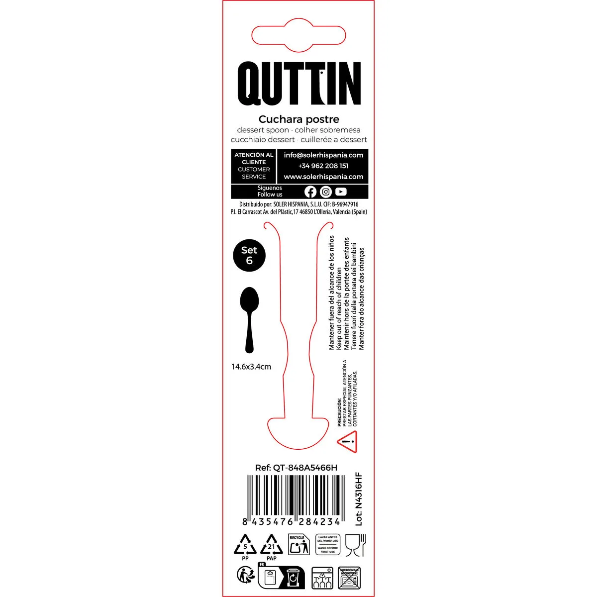 Cuillere a dessert quttin antartica 1 5 mm 6 pieces 12 unites s223723885. Diaytar a été conçu pour ceux qui refusent le compromis. Ici, chaque produit est une victoire du qualitatif sur le quantitatif.