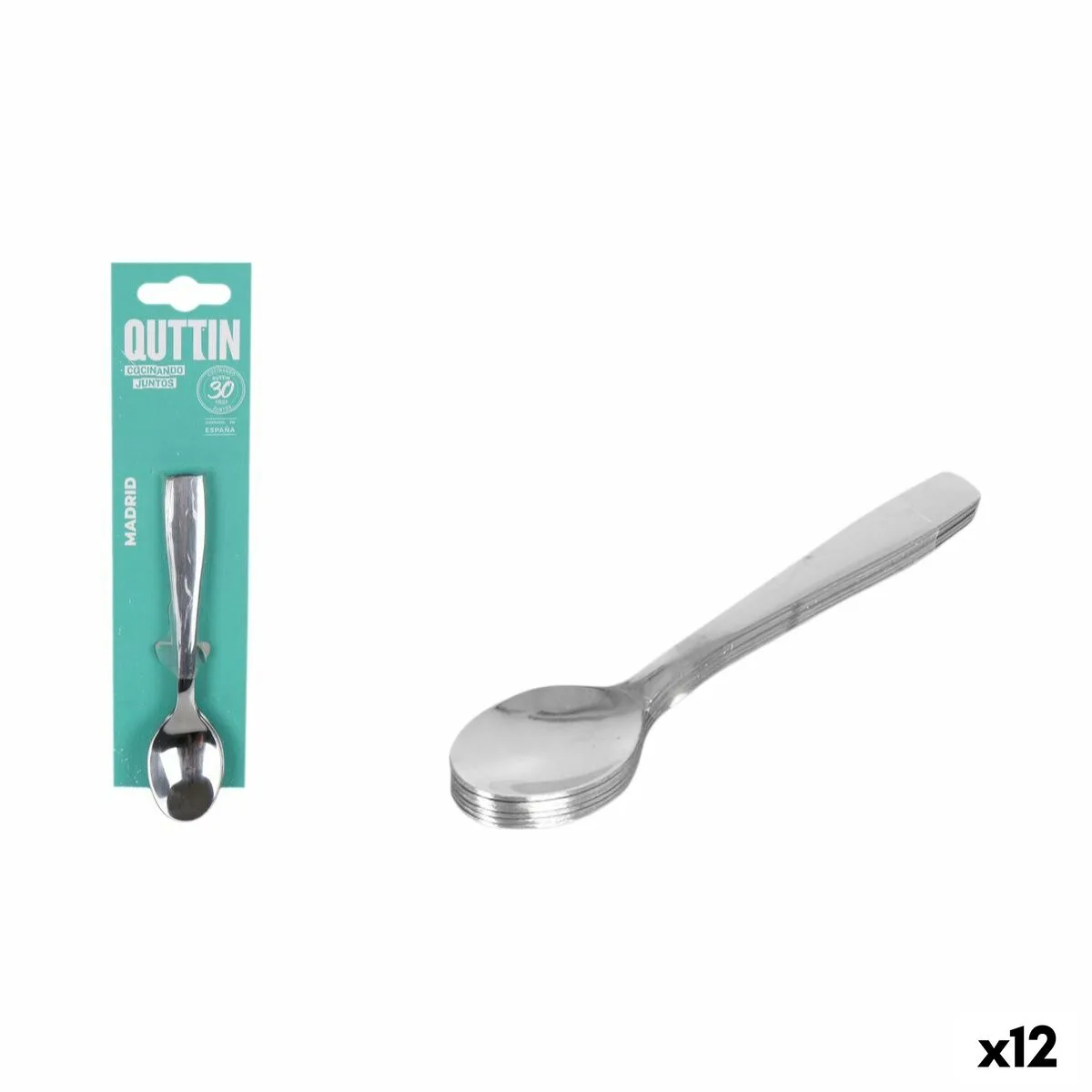 Cuillere a dessert quttin madrid 13 x 2 7 x 1 cm 6 pieces 12 unites s223726622. Bienvenue chez Diaytar, où l'élégance rencontre l'innovation avec nos produits électroniques dernier cri et nos créations maison exclusives