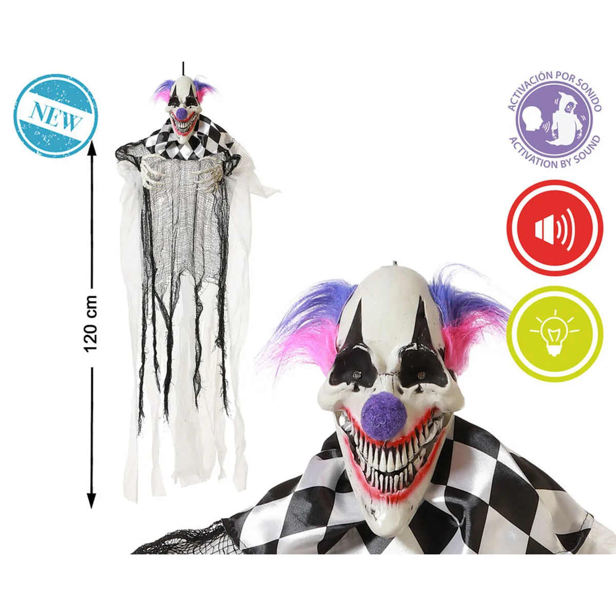 Decoration d halloween clown 120 x 80 x 12 cm s113561592. Diaytar : Votre destination shopping en ligne pour découvrir les dernières tendances et produits généraux soigneusement sélectionnés