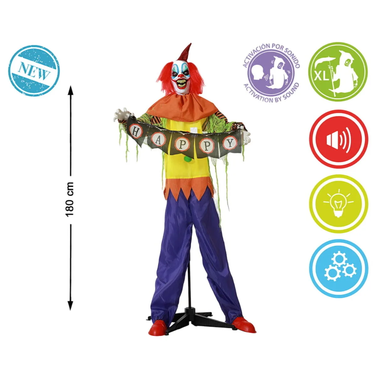 Decoration d halloween clown 180 x 120 x 18 cm s113565251. Préparez-vous à être impressionné. Diaytar lève le voile sur une sélection de produits qui défie toute concurrence.