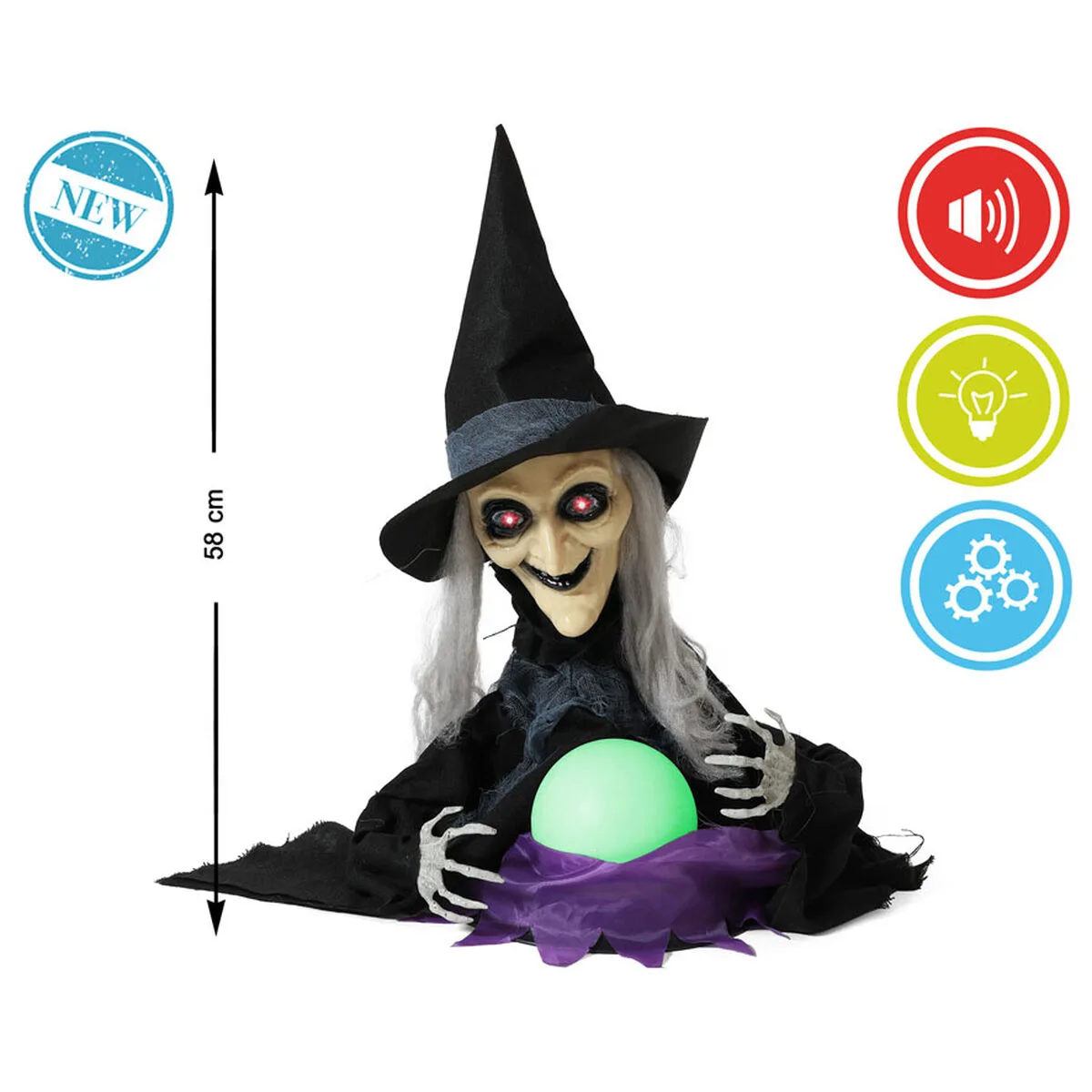 Decoration d halloween sorciere 75 x 23 x 50 cm s113262725. Diaytar, c'est la vitrine permanente des innovations produits qui vont faire parler d'elles dans les mois à venir.