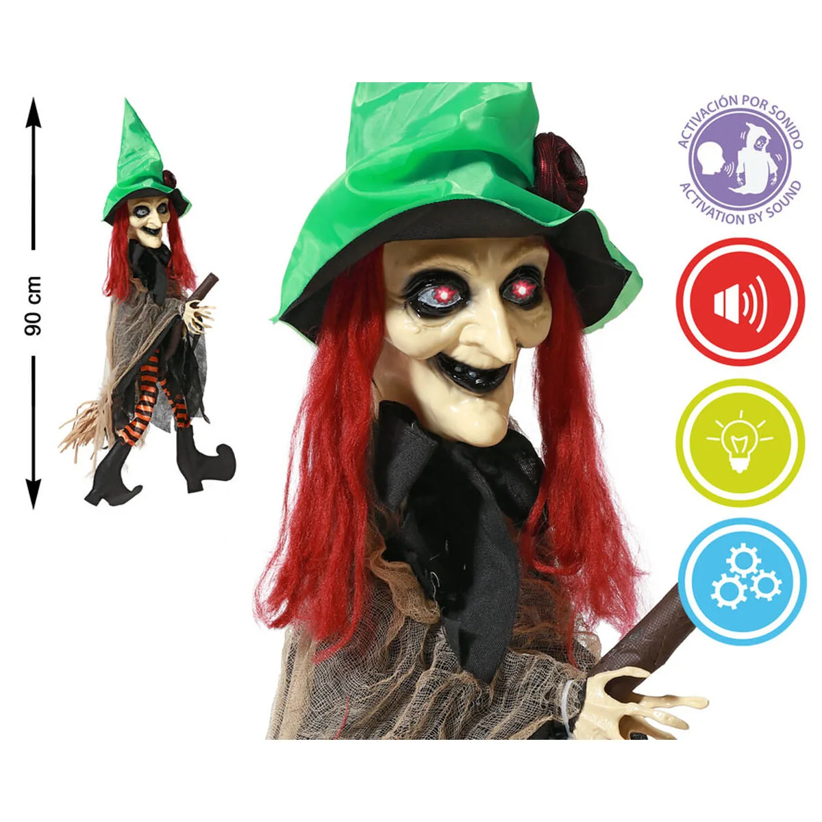 Decoration d halloween sorciere 90 x 13 x 20 cm s113263356. Diaytar, c'est votre garantie contre la déception. Des produits testés et approuvés, pour un shopping en toute sérénité.