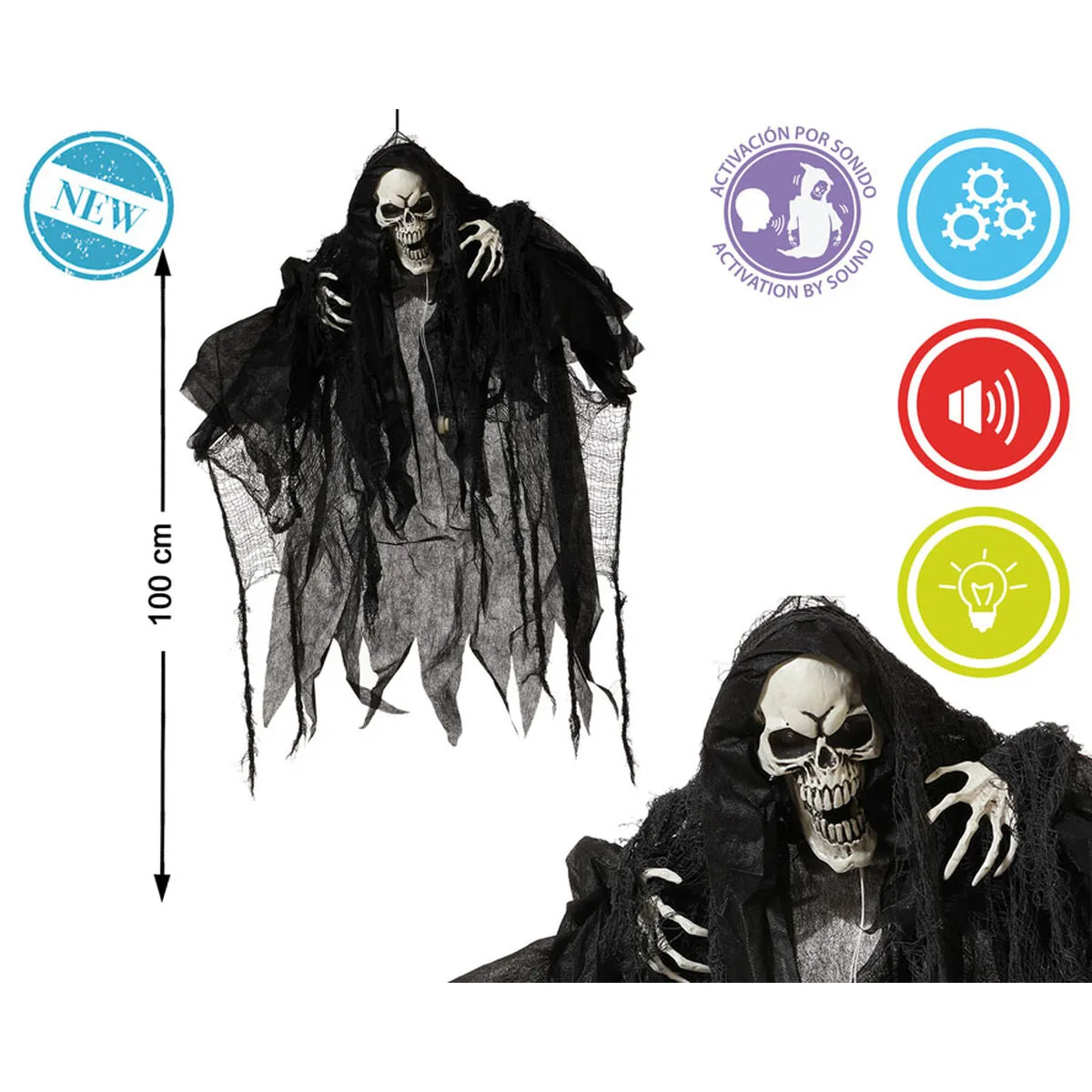 Decoration d halloween squelette 100 x 90 cm s113569146. Diaytar Home : Créez l'atmosphère parfaite dans chaque pièce de votre maison.