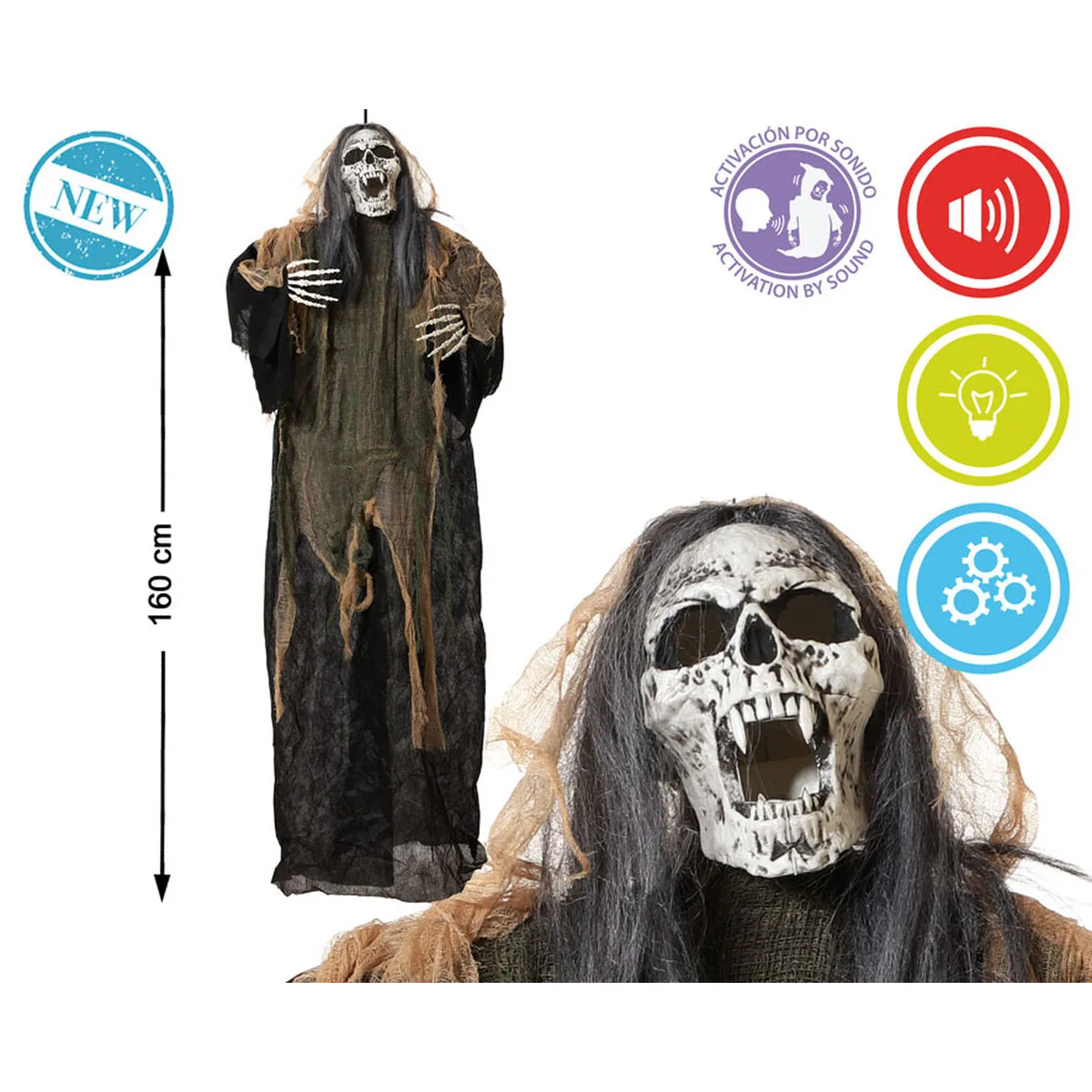 Decoration d halloween squelette 160 x 110 cm s113569460. Notre mission chez Diaytar : vous simplifier la vie en vous proposant les produits les plus ingénieux et les plus tendance du marché