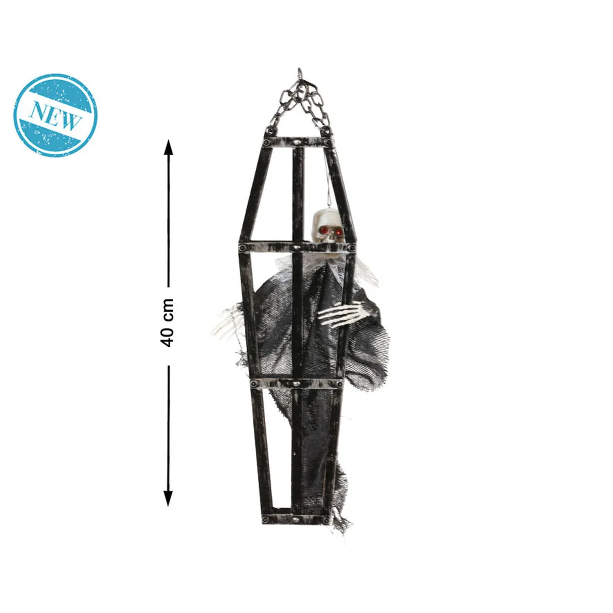 Decoration d halloween squelette 40 x 13 cm cage s113568071. Diaytar, c'est le cercle vertueux : des produits de qualité qui améliorent votre vie, qui vous rendent heureux, alors vous revenez.