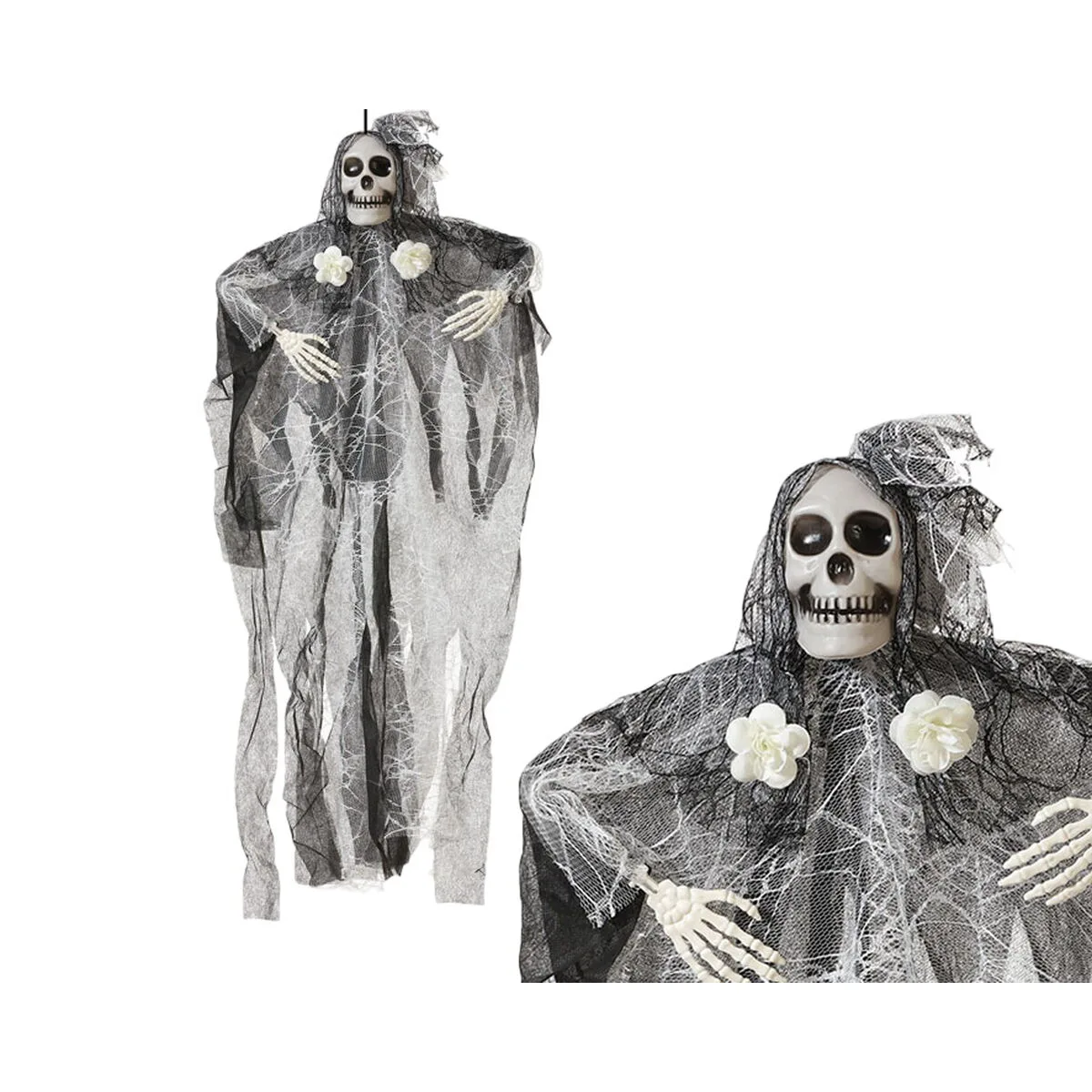 Decoration d halloween squelette 90 x 70 cm mariee s113567049. Bienvenue dans l'ère du shopping conscient. Diaytar privilégie des produits avec une éthique et un impact positif.