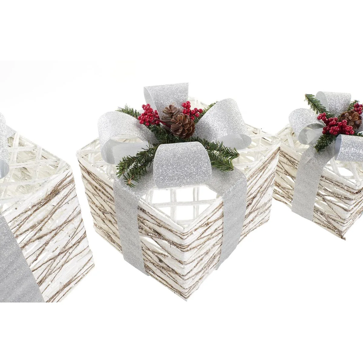 Decoration lumineuse dkd home decor blanc argente led 25 x 25 x 28 cm 3 pieces s303539371. Diaytar, c'est votre conseiller shopping personnel, toujours à l'affût des pépites qui correspondent à votre style de vie.
