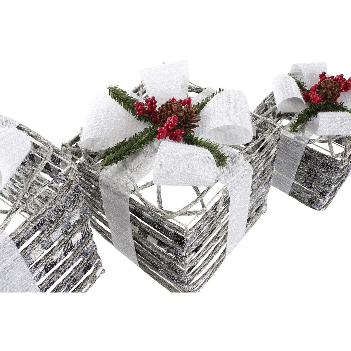 Decoration lumineuse dkd home decor blanc rouge vert argente enneige led 25 x 25 x 29 cm 3 pieces s303539034. Avec Diaytar, redécouvrez le plaisir de l'achat en ligne grâce à une approche humaine des produits et de la curation