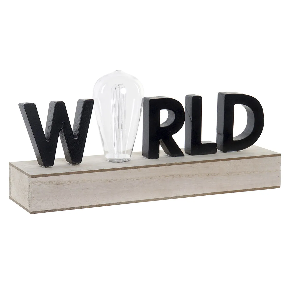 Decoration lumineuse dkd home decor world noir metal bois mdf 30 x 40 cm 34 x 8 x 16 cm s303138210. Diaytar, c'est votre passeport pour un tour du monde des produits les plus inspirants, sans quitter votre canapé.