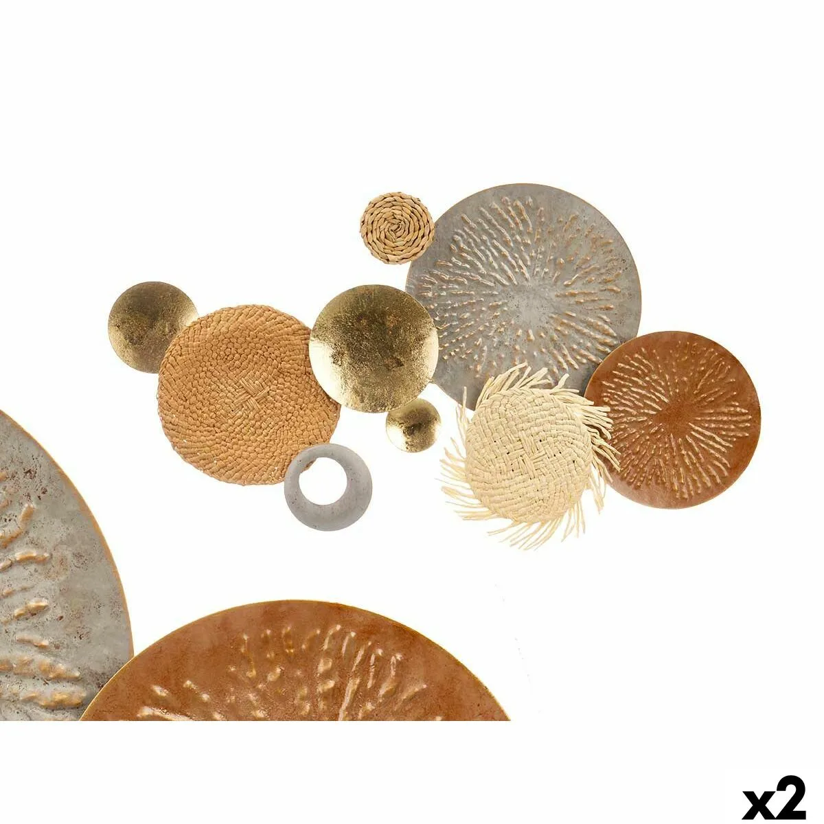 Decoration murale 23sma0041 marron gris metal papier fibre naturelle 90 2 x 5 7 x 47 cm 2 unites s363307665. Diaytar, le reflect de vos envies multiples : une gamme de produits soigneusement composée pour sa diversité et sa pertinence