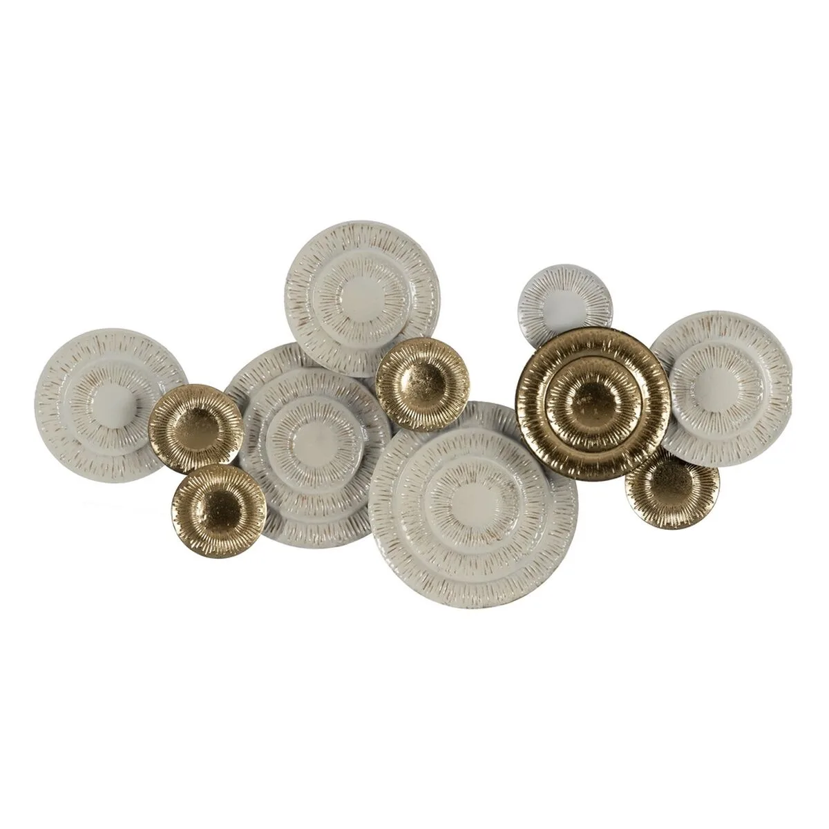 Decoration murale blanc dore fer 134 6 x 7 6 x 68 6 cm s880506398. Diaytar - L'art de bien vivre commence ici. Découvrez nos collections exclusives.