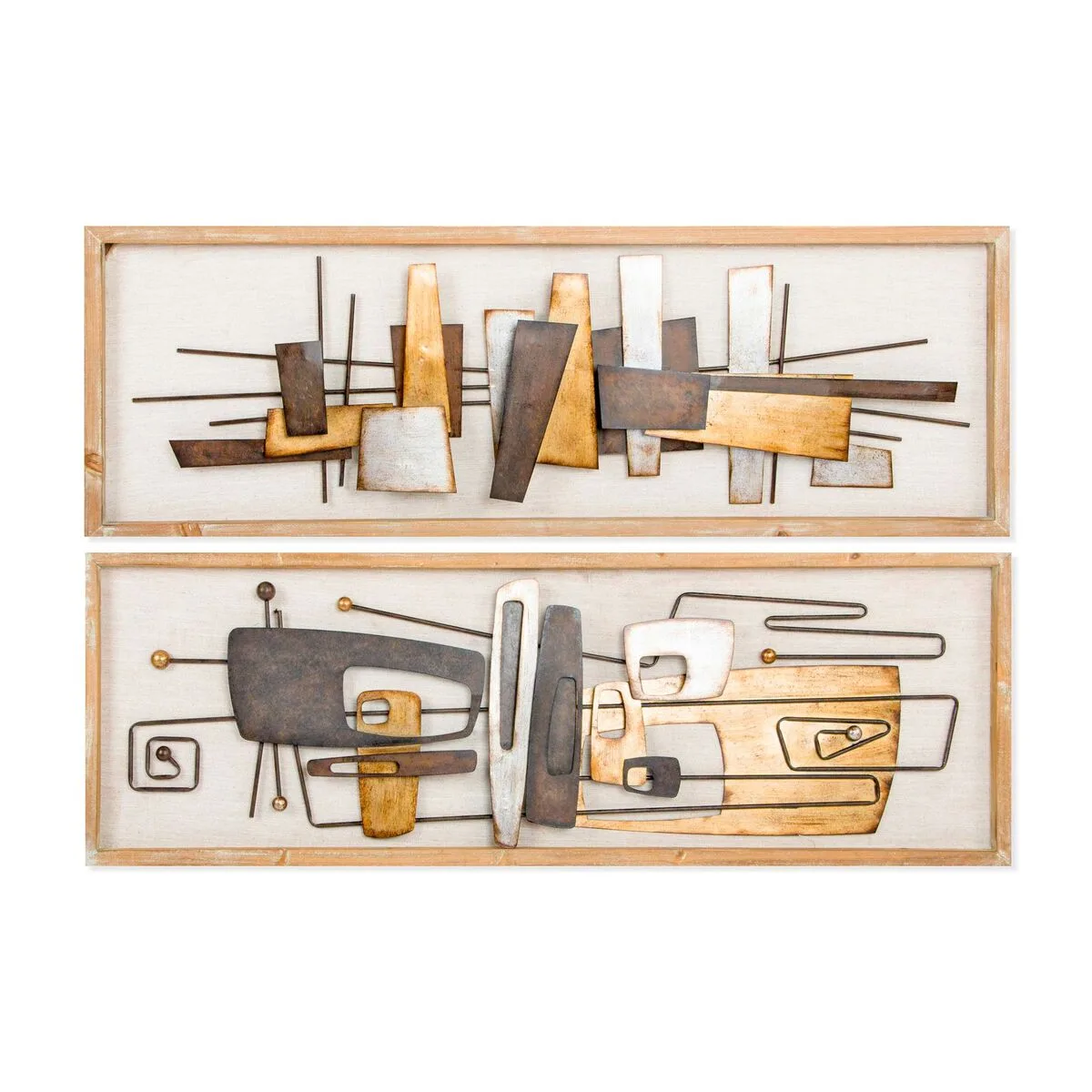 Decoration murale dkd home decor 120 x 40 x 5 5 cm abstrait naturel dore multicouleur moderne 2 unites s303941396. Explorez la galerie virtuelle Diaytar et laissez-vous séduire par nos produits généraux tendance et nos inventions électroniques exclusives
