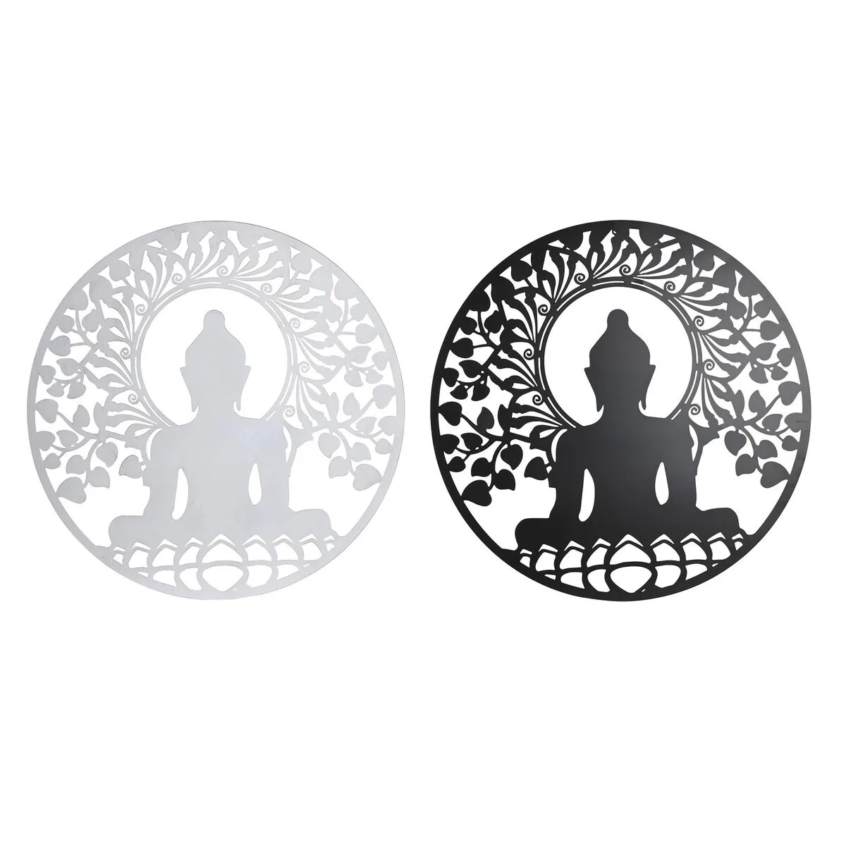 Decoration murale dkd home decor 98 x 1 x 98 cm 100 x 1 x 100 cm noir buda blanc oriental 2 unites s303936465. Notre mission : éradiquer le superflu pour ne vous proposer que l'essentiel... mais en beaucoup plus stylé. Bienvenue chez Diaytar.
