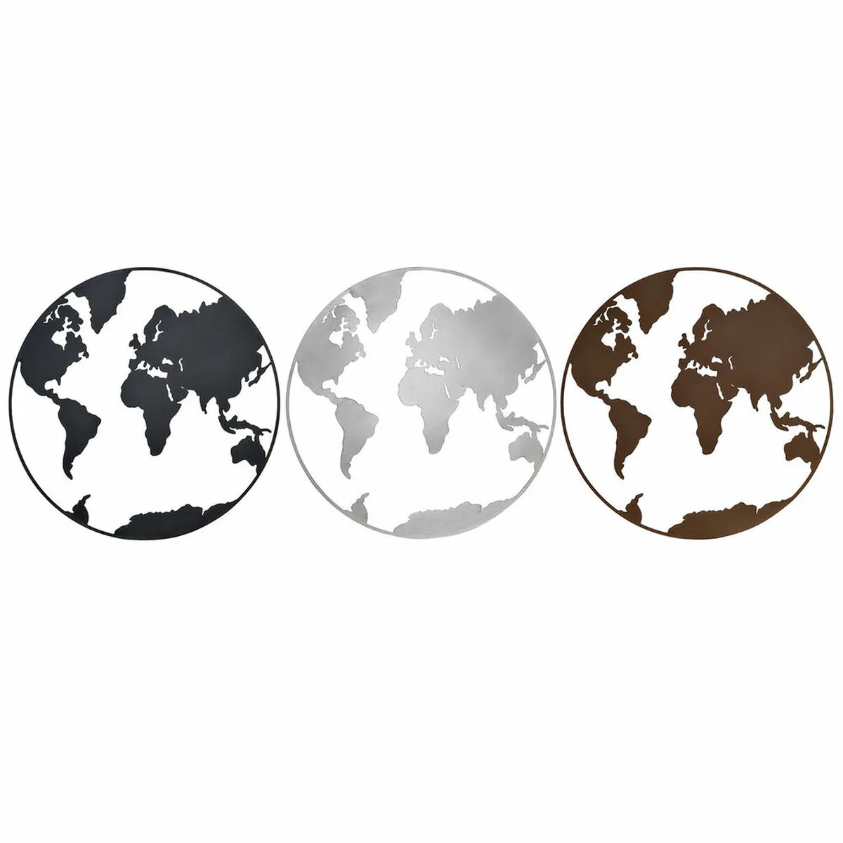 Decoration murale dkd home decor metal mappemonde 100 x 1 x 100 cm 3 pcs s301887530. Diaytar mise sur la richesse de son catalogue pour s'imposer comme le leader du shopping généraliste en ligne de qualité