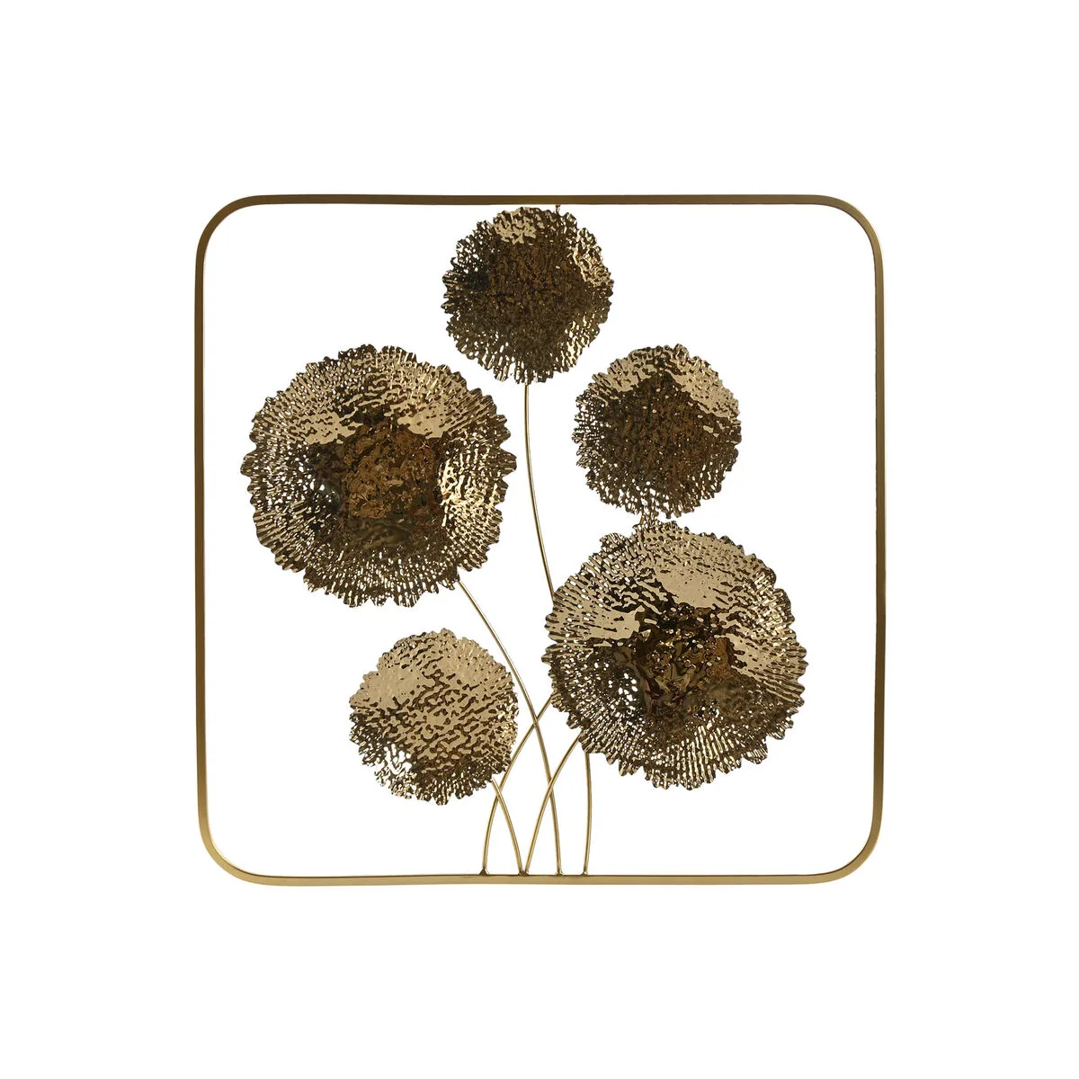 Decoration murale home esprit dore fleur 50 x 5 x 50 cm s305838568. Style et élégance se conjuguent parfaitement dans notre rayon mode Diaytar.