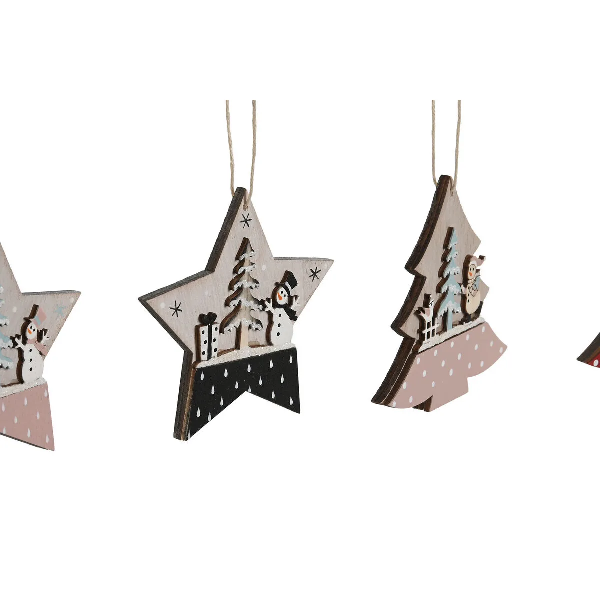 Decoration suspendue dkd home decor rouge rose bois 23 x 1 5 x 9 cm 6 pieces 4 unites s305221241. Diaytar a foi en une idée simple : les meilleurs produits, qu'ils soient électroniques ou généraux, embellissent le quotidien
