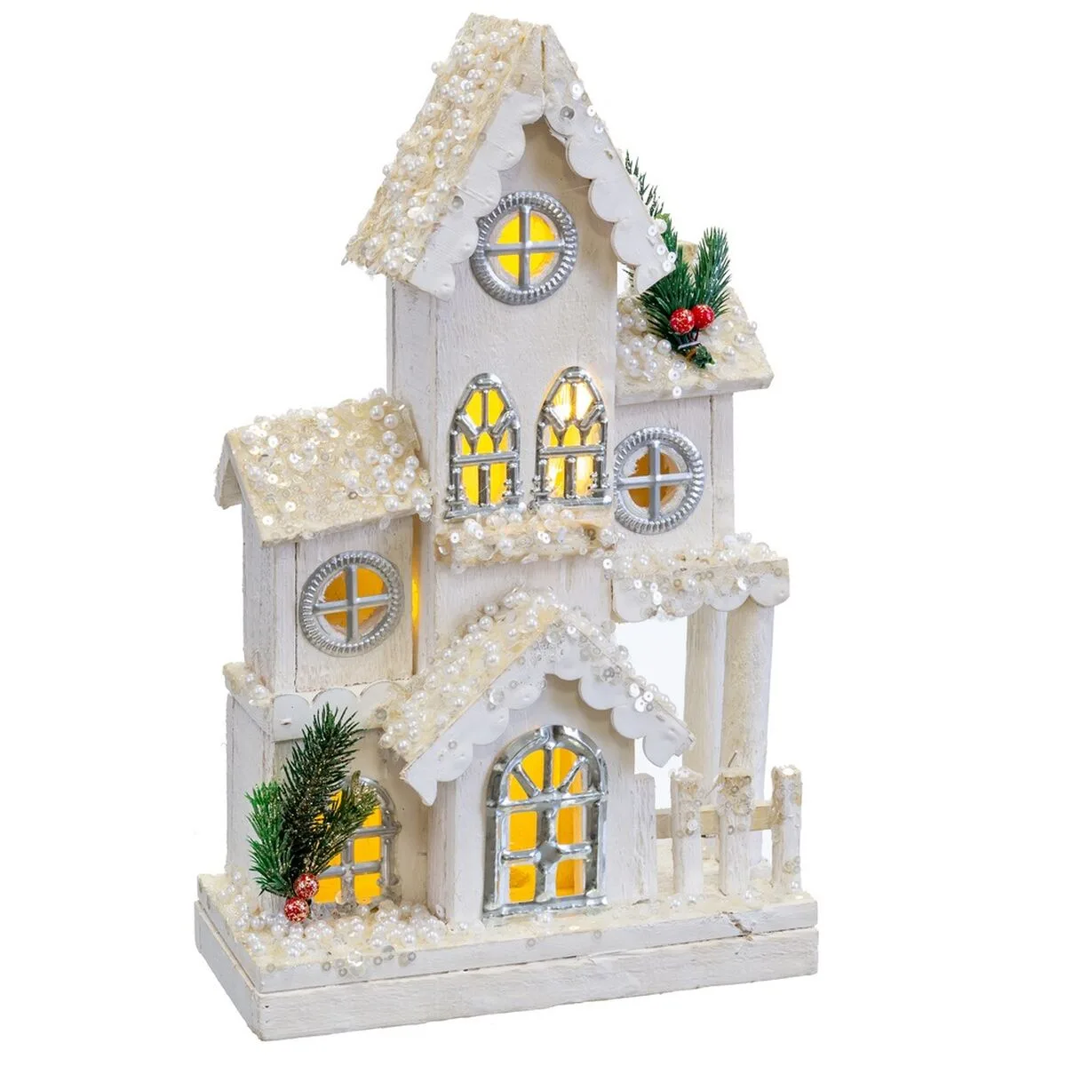 Decorations de noel blanc bois maison 24 x 11 x 39 cm s880376070. Exprimez votre personnalité avec les accessoires tendance de Diaytar.