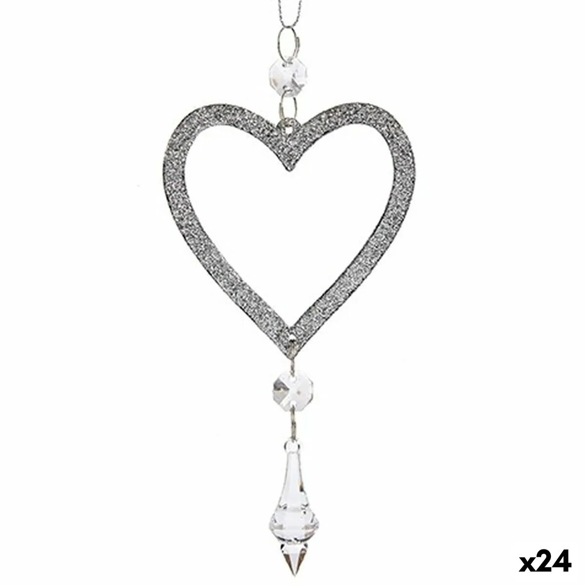 Decorations de noel coeur argente plastique paillettes 9 x 16 x 2 cm 24 unites s363005688. Diaytar, c'est l'histoire d'une passion pour les bons produits, quels qu'ils soient, et du désir de les partager avec vous