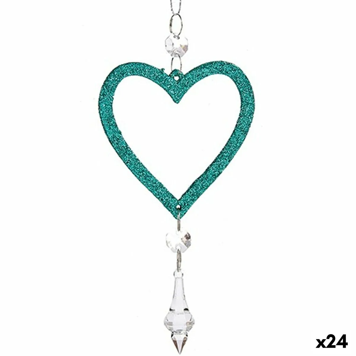 Decorations de noel coeur vert plastique paillettes 9 x 16 x 2 cm 24 unites s363005797. La mode selon Diaytar : audacieuse, accessible et toujours dans l'air du temps.