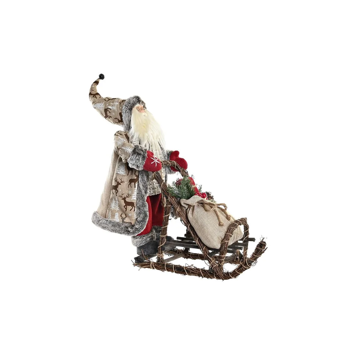 Decorations de noel dkd home decor rouge gris bois pere noel 42 x 22 x 48 cm s303532410. Diaytar : là où le shopping devient une forme d'art. Curateur d'un quotidien plus beau et plus fonctionnel.