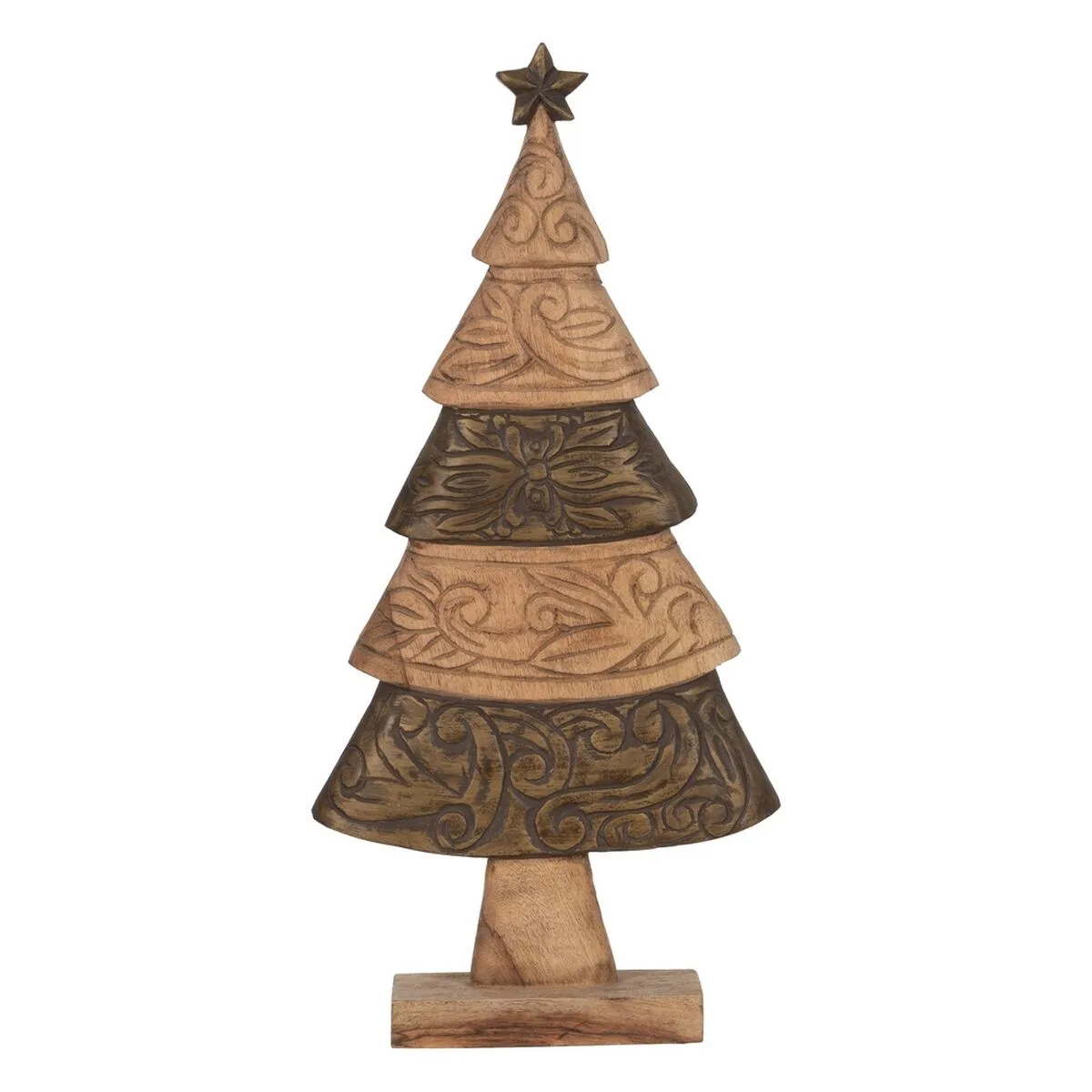 Decorations de noel marron bois de manguier sapin de noel 32 x 9 x 65 5 cm s880419637. Nous sélectionnons pour Diaytar des produits qui ont une histoire, une âme, et qui sauront trouver une place dans la vôtre.