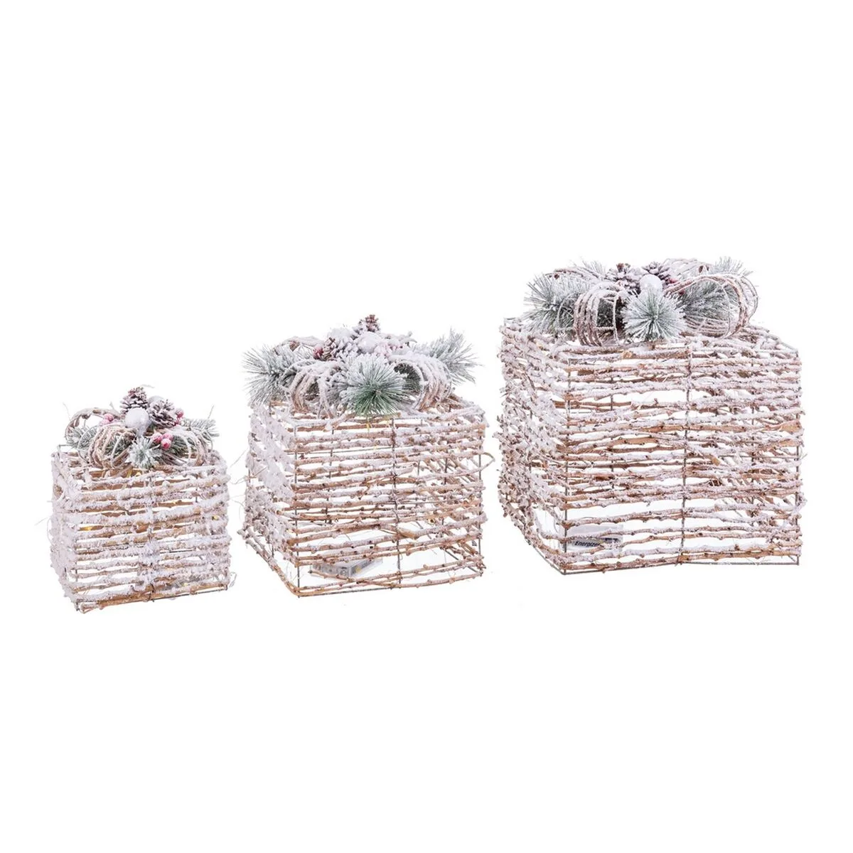 Decorations de noel naturel metal plastique fibre boite cadeau 25 x 25 x 36 cm 3 unites s880378145. Diaytar, c'est l'art de la sérendipité appliqué au e-commerce : vous venez pour une chose, vous repartez avec l'objet de vos rêves.