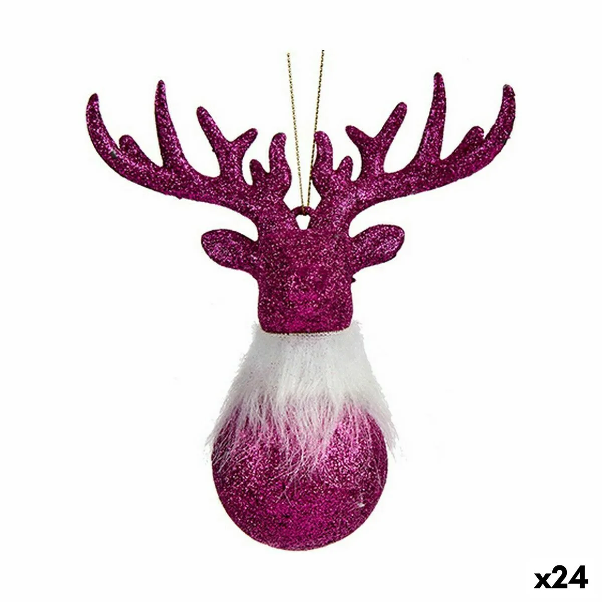 Decorations de noel renne fuchsia plastique paillettes 13 5 x 15 5 x 7 cm 24 unites s363020145. Notre équipe chez Diaytar est une brigade de passionnés, toujours en chasse pour dénicher la perle rare qui vous fera vibrer.