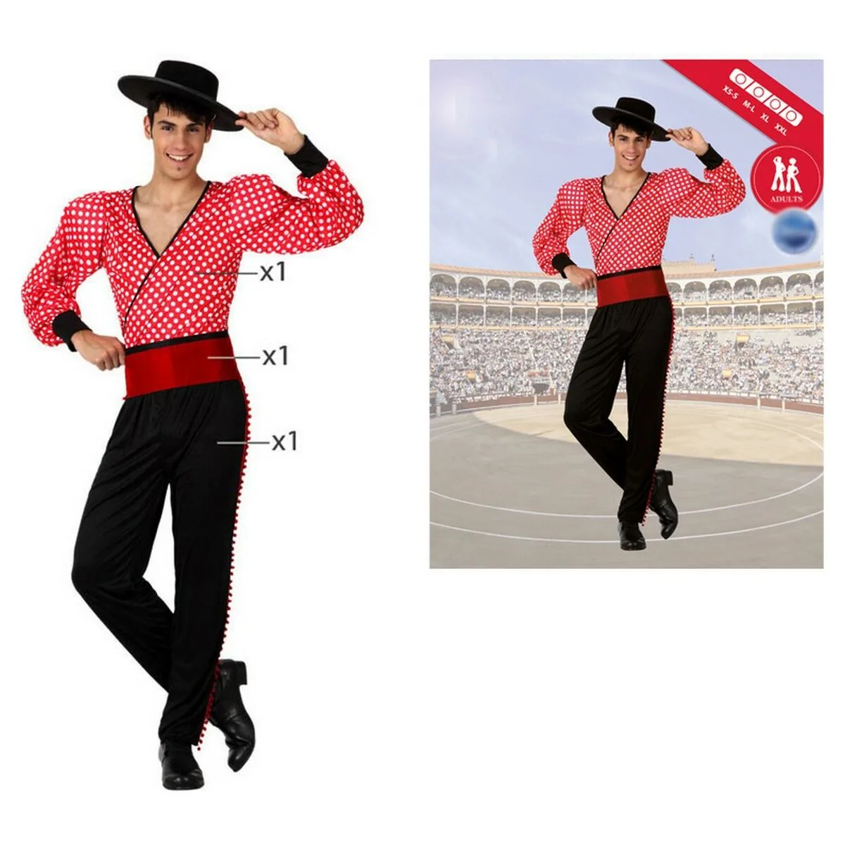 Deguisement pour adultes 8514 rouge 3 pieces s110048636. Diaytar s'engage : derrière chaque produit se cache une promesse de qualité, de durabilité et de satisfaction.
