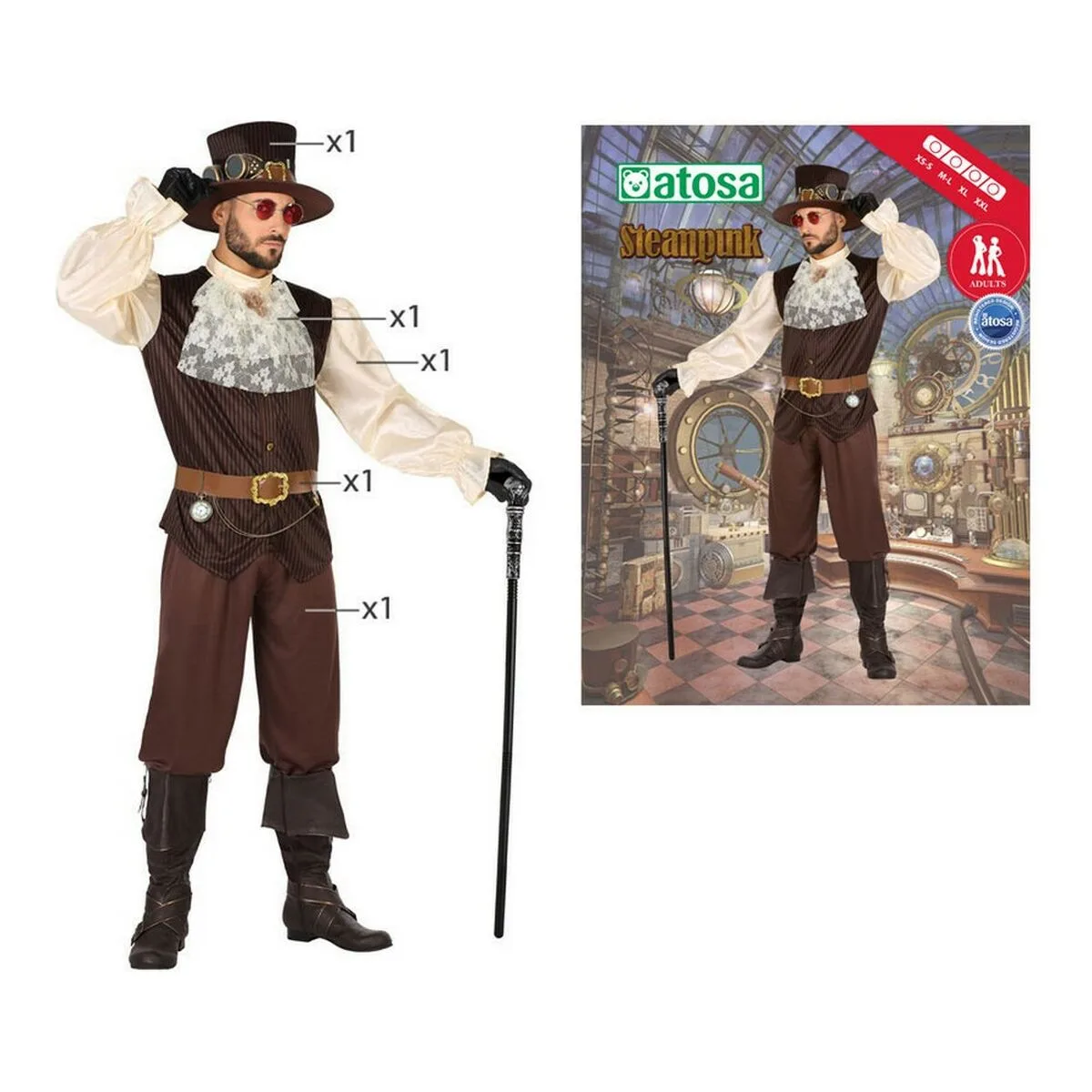 Deguisement pour adultes disfraz steampunk xl xl steampunk s111099684. Diaytar décomplexe le shopping en ligne : trouvez tout ce dont vous avez besoin et tout ce dont vous rêvez, au même endroit