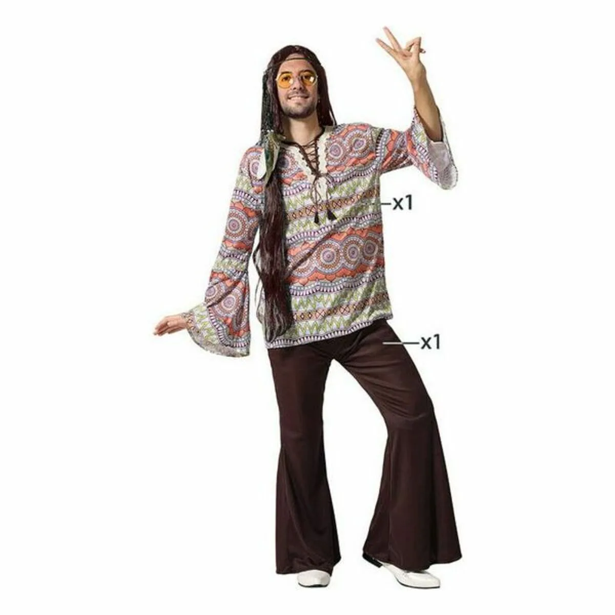 Deguisement pour adultes hippie s112605528. Nous sommes fiers de vous présenter Diaytar, une plateforme où l'amour du produit général et tendance est roi