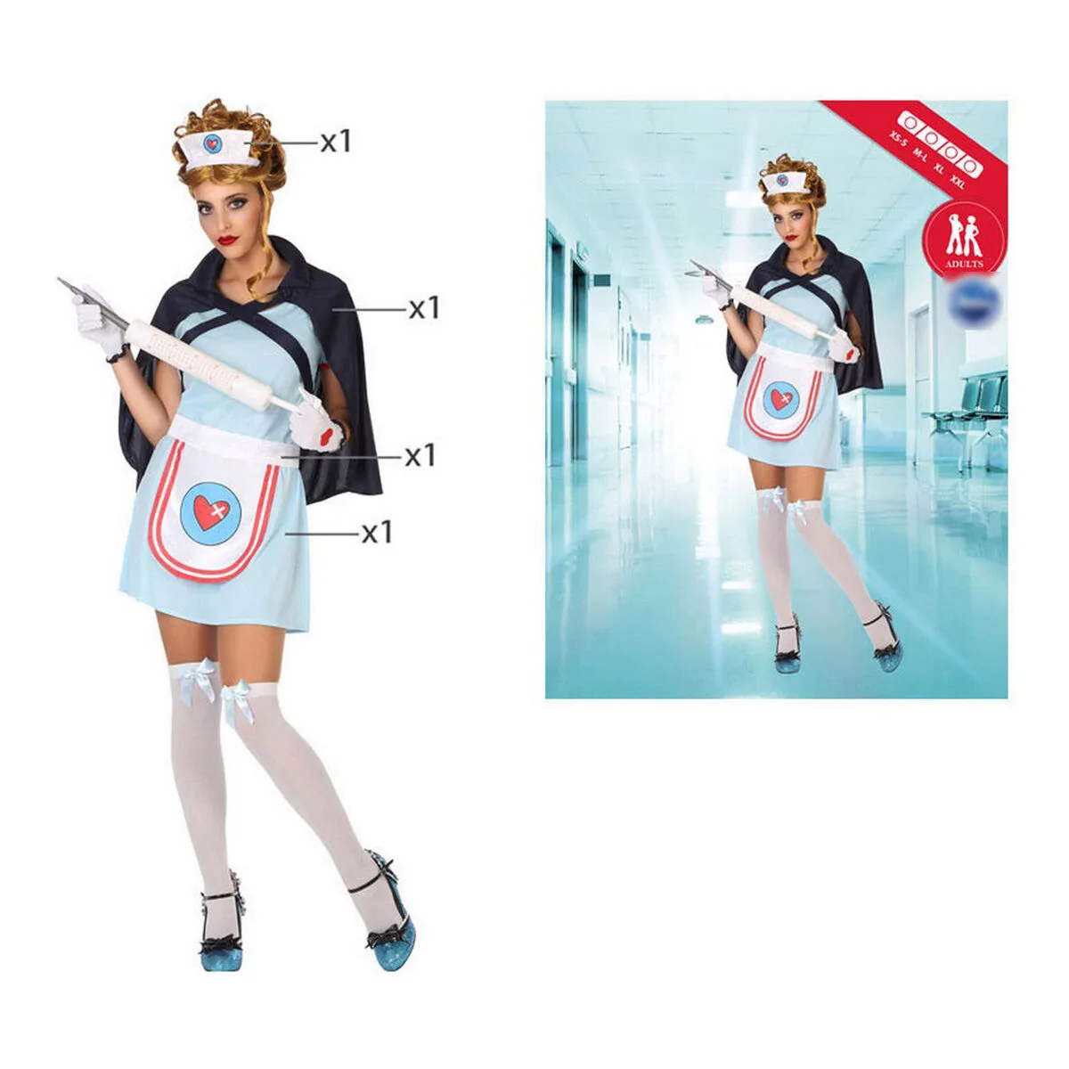 Deguisement pour adultes infirmiere multicouleur 4 pieces 4 pcs s111107676. Nos stylistes Diaytar dénichent pour vous les pépites de la saison.