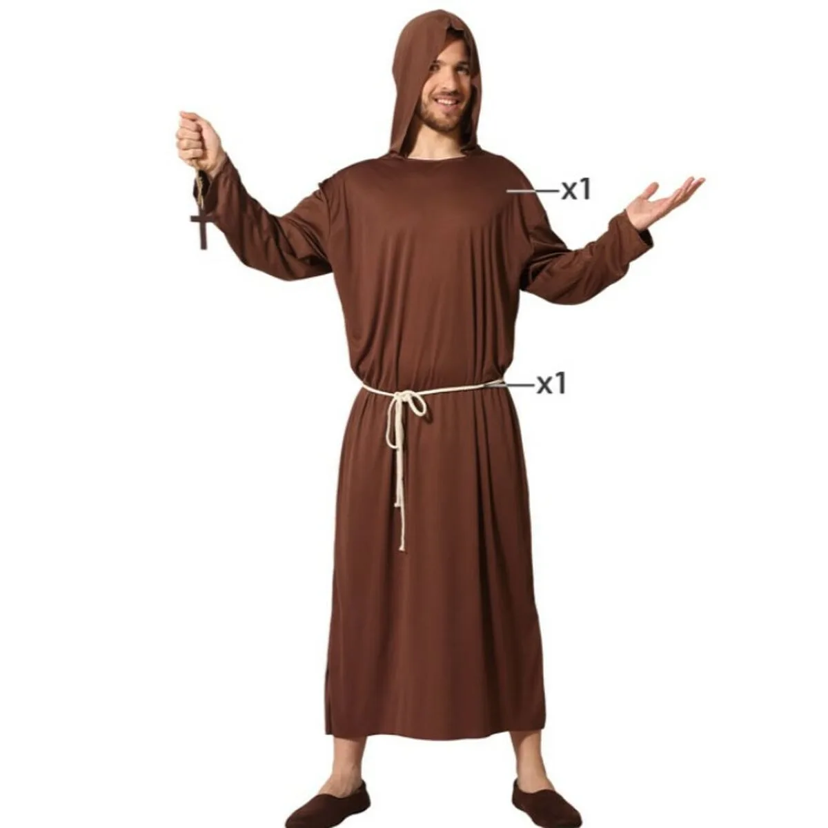 Deguisement pour adultes multicouleur moine s112936188. Notre mission : éradiquer le superflu pour ne vous proposer que l'essentiel... mais en beaucoup plus stylé. Bienvenue chez Diaytar.