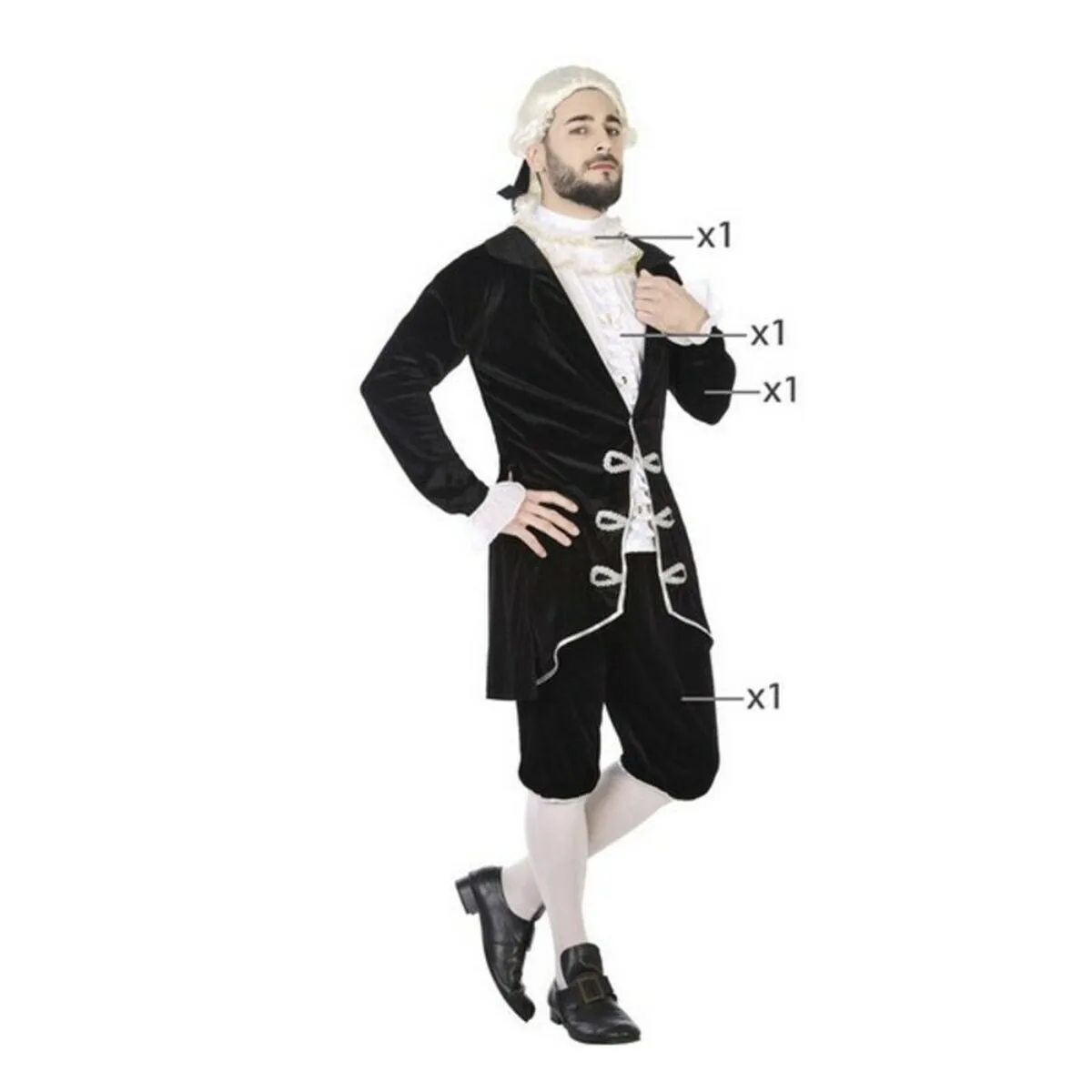 Deguisement pour adultes noir courtisan 3 pieces s111145399. Notre équipe Diaytar parcourt le globe pour vous dénicher les produits généraux et électroniques les plus prometteurs
