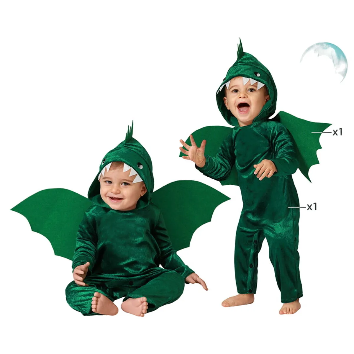 Deguisement pour bebes dragon vert s113381150. Diaytar, le nom qui garantit que chaque produit, du plus technologique au plus basique, a été choisi avec goût et exigence
