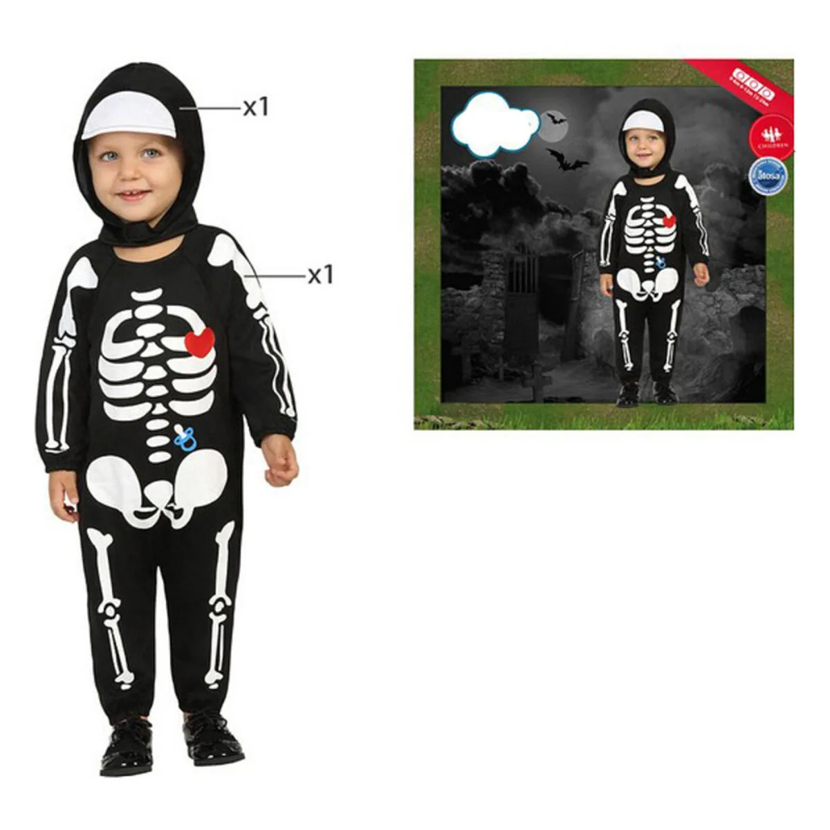 Deguisement pour bebes noir squelette 24 mois s112068441. Avec Diaytar, profitez d'une sélection généraliste qui a du caractère et qui reflète les aspirations de notre époque