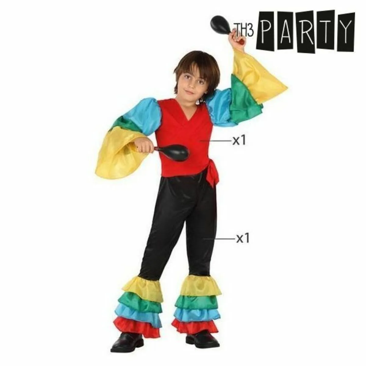 Deguisement pour enfants danseur de rumba 2 pcs s110449124. Révélez votre style avec la collection capsule Diaytar, limitée et exclusive.