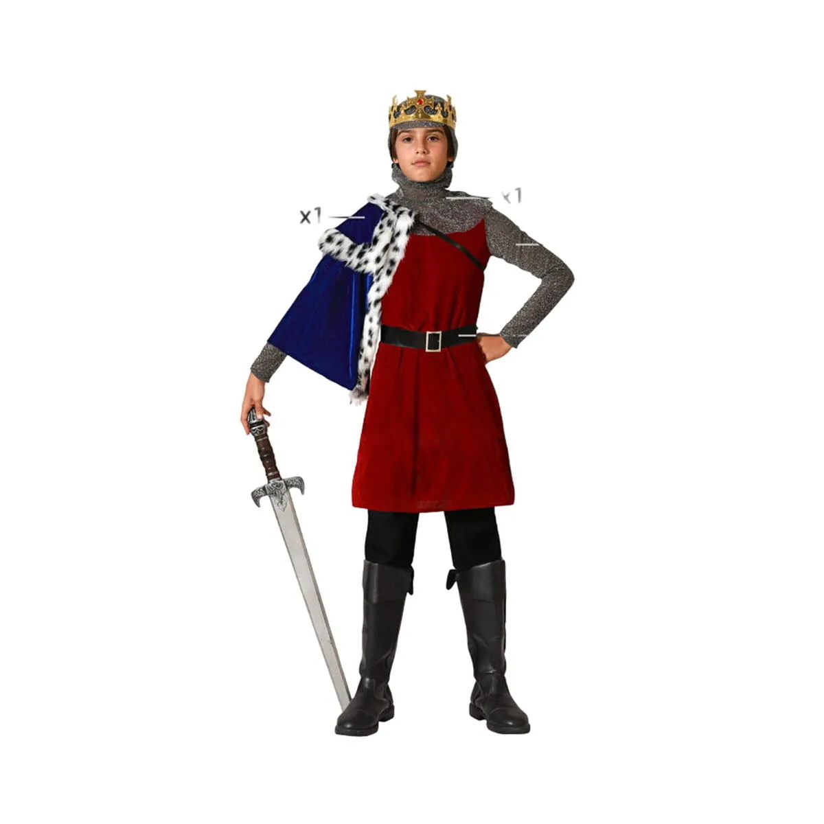 Deguisement pour enfants roi medieval 3 4 ans s113402115. Exprimez votre personnalité avec les accessoires tendance de Diaytar.