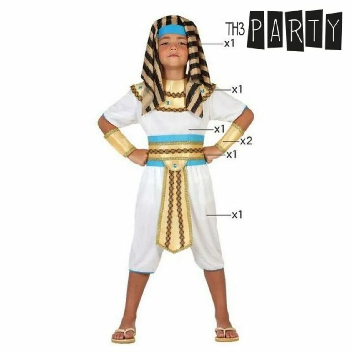 Deguisement pour enfants th3 party roi egyptien blanc 6 pieces s110336491. Notre mission : éradiquer le superflu pour ne vous proposer que l'essentiel... mais en beaucoup plus stylé. Bienvenue chez Diaytar.