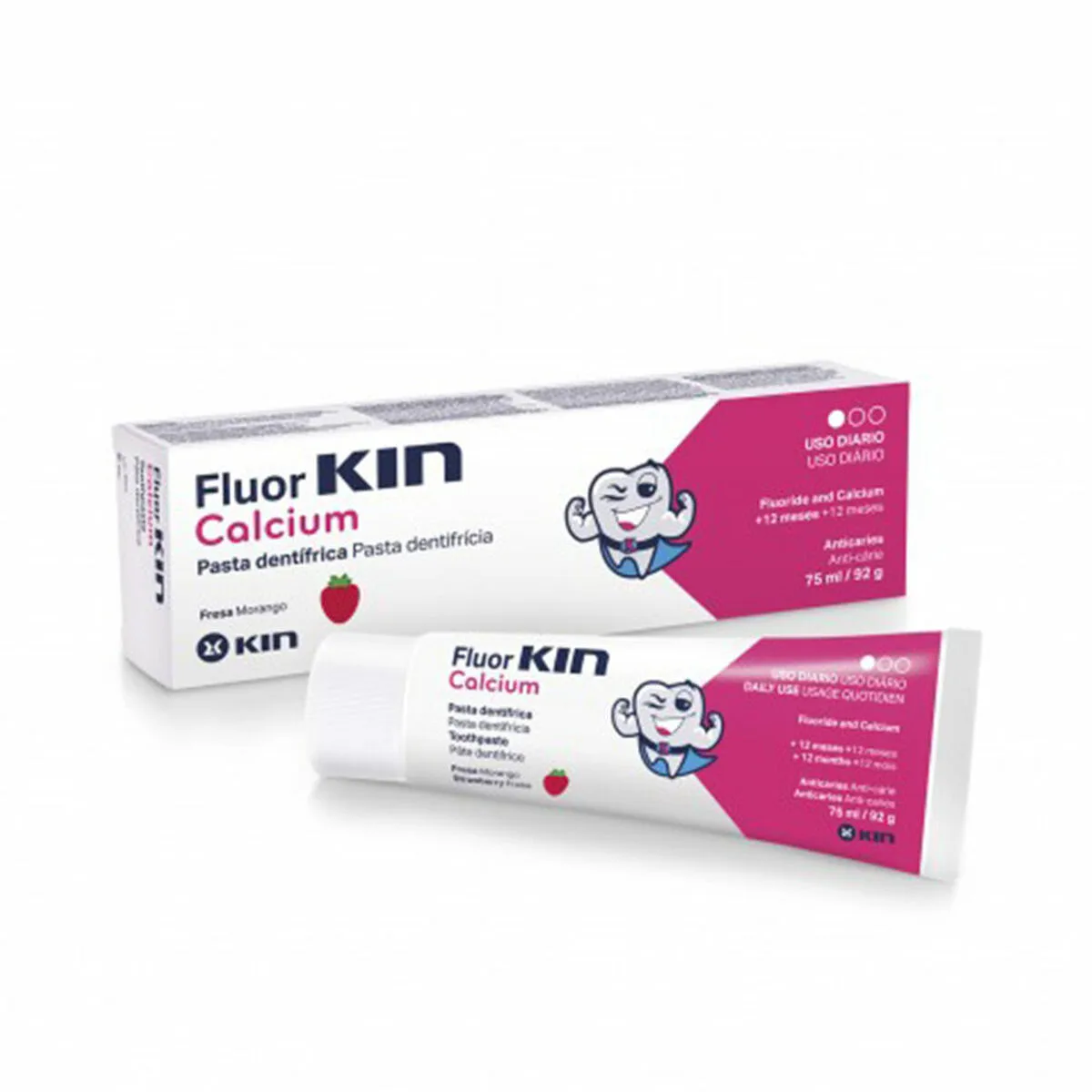 Dentifrice kin fluorkin calcium 75 ml fraise s0512109135. Bienvenue dans la famille Diaytar. Ici, on ne parle pas de clients, mais de co-créateurs d'un quotidien meilleur.