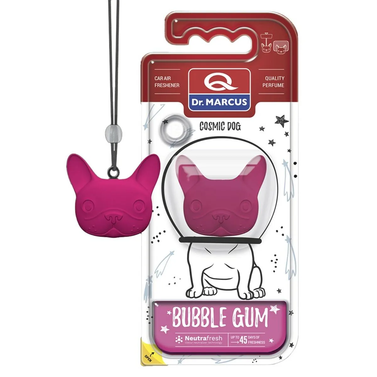 Desodorisant pour voiture dr marcus cosmic dog chewing gum plastique pendentif s3711734461. Notre équipe Diaytar est une bande de dénicheurs compulsifs, toujours en quête du produit qui provoquera l'étincelle dans votre regard.