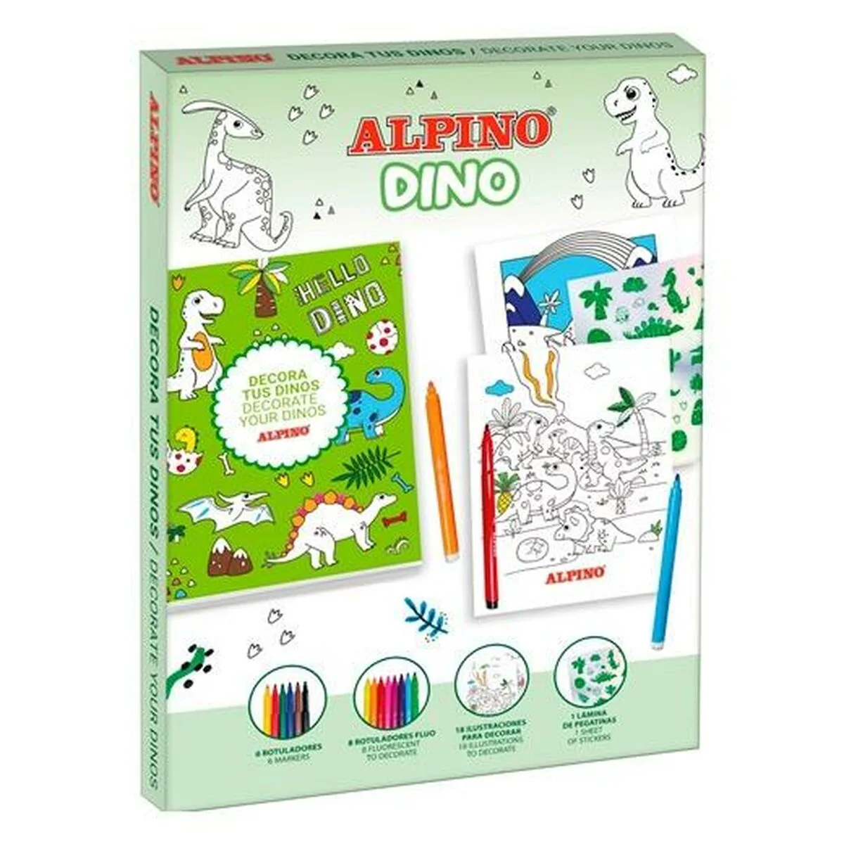 Dessins a peindre alpino dino multicouleur 6 unites s842921113. L'excellence à portée de clic avec la boutique en ligne Diaytar.