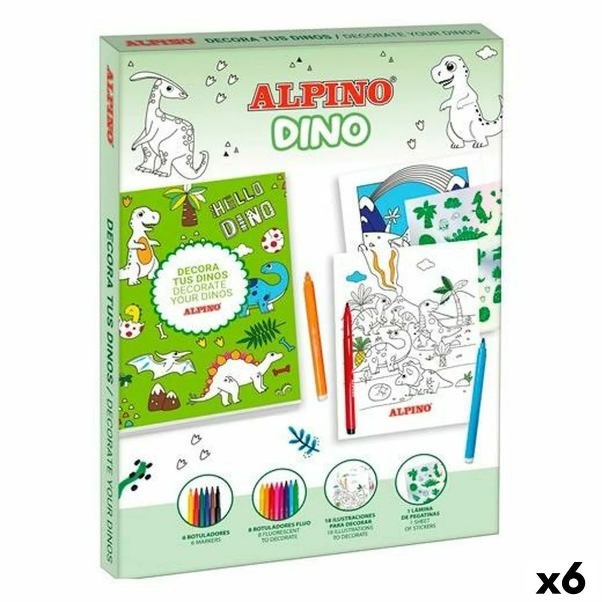 Dessins a peindre alpino dino multicouleur 6 unites s842921188. Avec Diaytar, profitez d'une sélection généraliste qui a du caractère et qui reflète les aspirations de notre époque