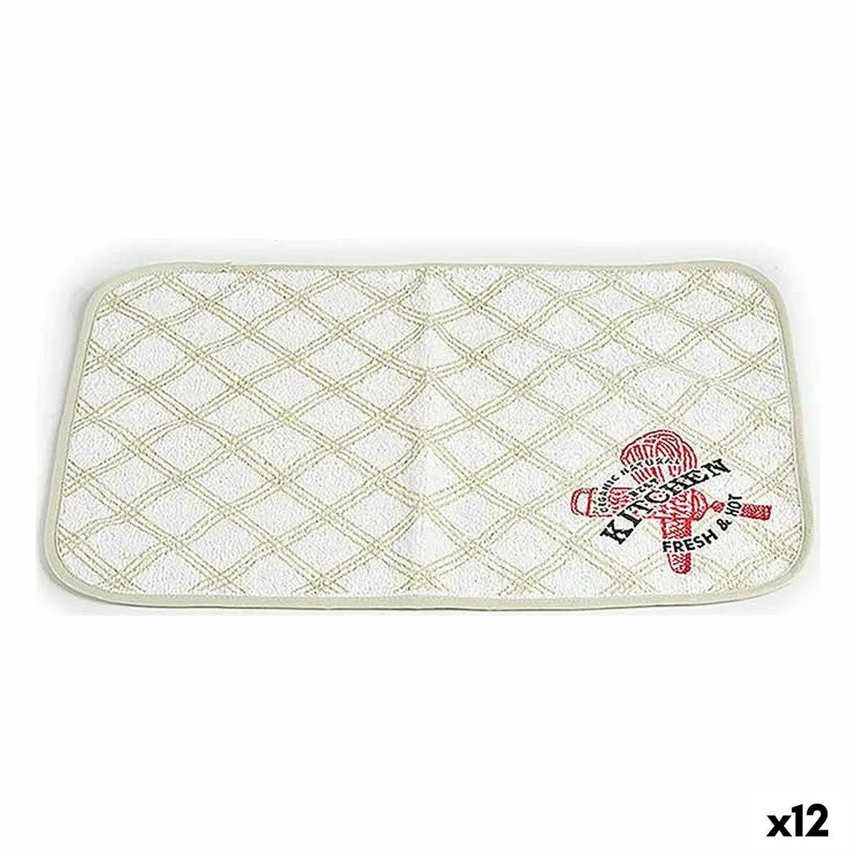 Dessous de plat kinvara 9999 blanc vert 33 x 0 3 x 48 cm 12 unites s362578779. Diaytar cultive l'art du bien-être à travers ses produits soigneusement choisis.