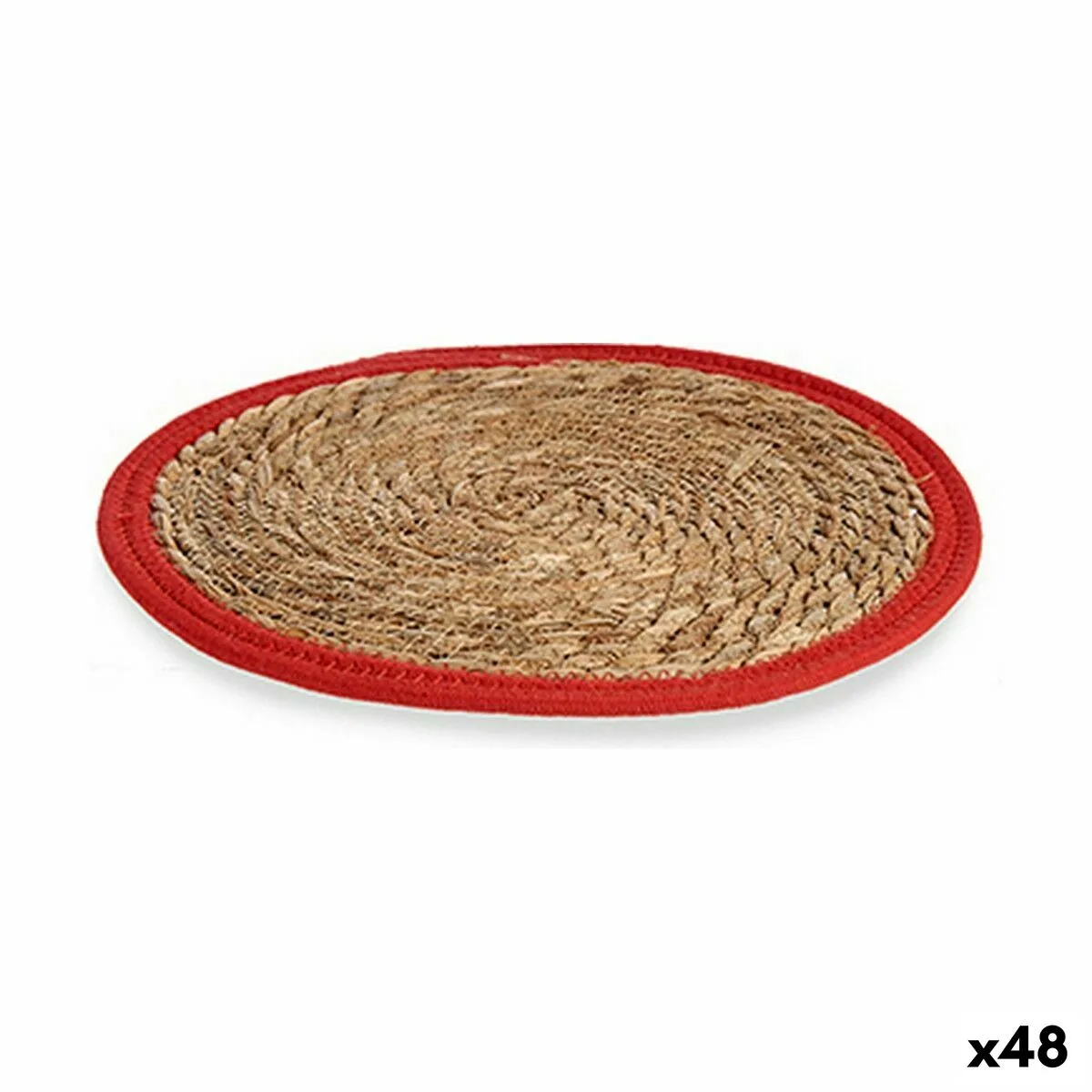 Dessous de plat naturel rouge 35 x 1 x 35 cm 48 unites s362562487. Chez Diaytar, chaque détail compte pour votre satisfaction totale.