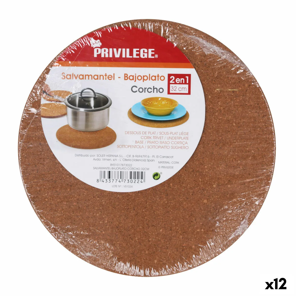 Dessous de plat privilege 32 x 1 cm 12 unites s223768668. Pour un quotidien optimisé et stylisé, faites confiance à Diaytar et son expertise en produits généraux et innovants