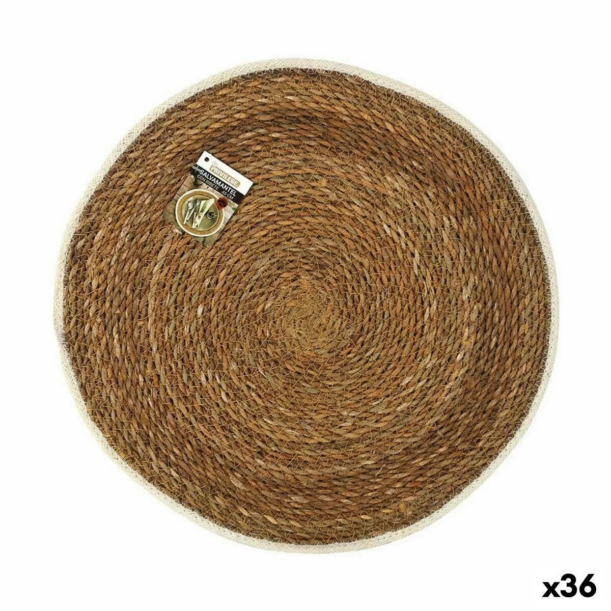Dessous de plat privilege algues marines marron avec bordure o 45 cm 36 unites s223168864. Diaytar cultive l'art du bien-être à travers ses produits soigneusement choisis.