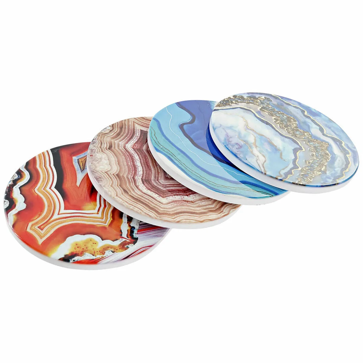 Dessous de verres dkd home decor dolomite liege moderne 4 pcs s303723155. Osez l'originalité avec les créations mode exclusives de Diaytar.