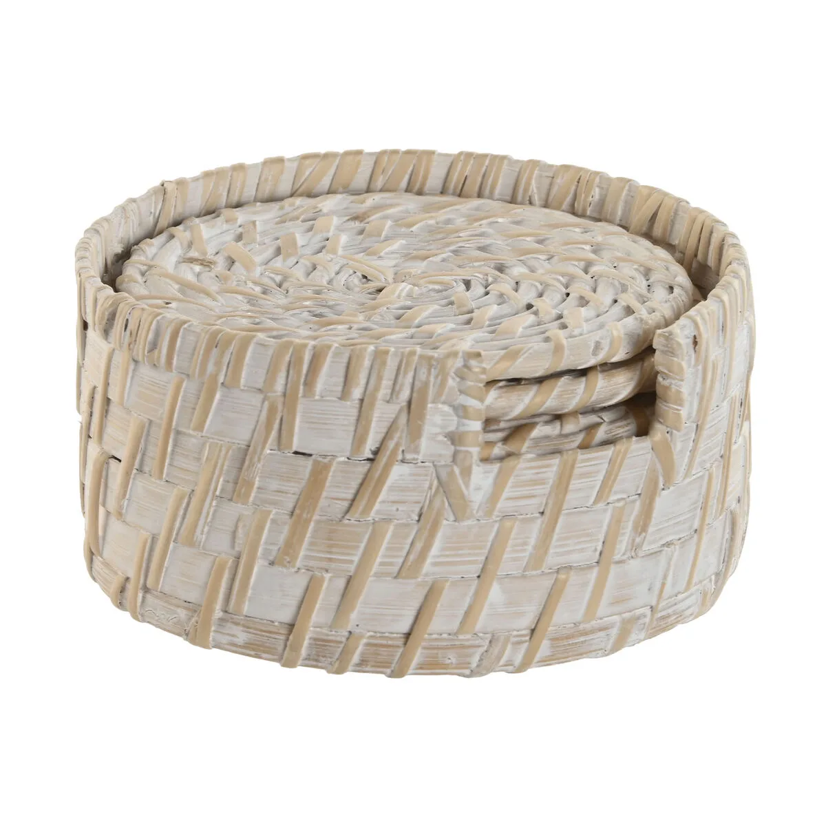 Dessous de verres home esprit blanc naturel bambou rotin 12 x 12 x 6 cm s306082254. Bienvenue sur Diaytar, l'endroit où les produits ne sont pas juste achetés, mais sont adoptés pour la vie.