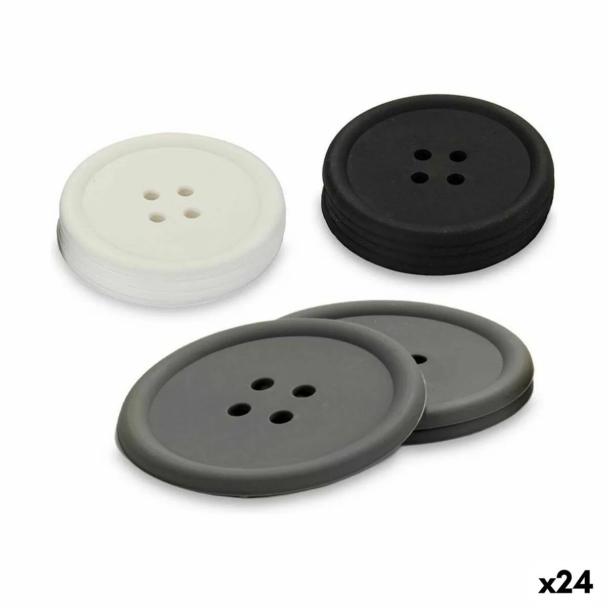 Dessous de verres kinvara ch52542 13 d blanc noir gris silicone bouton 8 8 x 8 8 x 0 05 cm lot 24 unites s362380558. Bienvenue sur Diaytar, où le shopping généraliste devient une chasse au trésor pour produits tendance et innovants